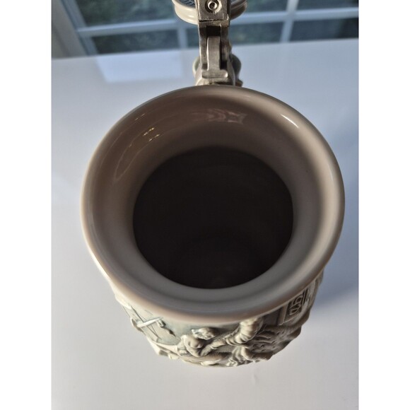 "Christopher Columbus New World" Vintage Lidded Ceramic Beer Stein 1992 Avon - Picture 6 of 11